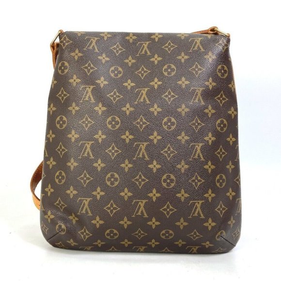 Authentic LOUIS VUITTON M51256 Monogram Musette Crossbody Shoulder Bag Brown - Picture 1 of 12
